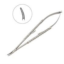 Иглодержатель хирургический изогнутый Micro-Nadelhalter , 18 см, 40-96D* 40-96D