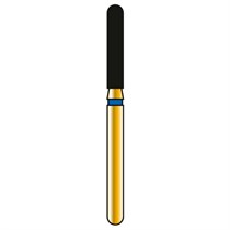 Бор алмазный G881, цилиндр со скругленным торцом, D=1,6 мм, L=8,0 мм, FG F, 1 шт 200697AA