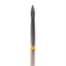Бор алмазный 860EF FG, пламя, D=1,2 мм, L=3,0 мм, желтый 806.314.243.504.012