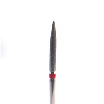 Бор алмазный 863, пуля (острая топеда), D=1,6 мм, L=10 мм, турбинный наконечник, стандартный хвостовик, красный (μ=45 мк) F863/016