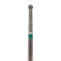 Бор алмазный 802LG FG, шаровидный с воротником (удлиненный), D=1,6 мм, зеленый 806.314.494.534.016