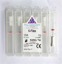 K-files - ручные стальные файлы, 21 мм, №15 1541521