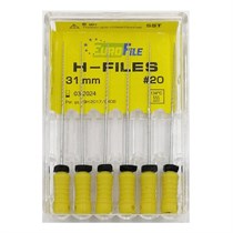 H-Files - ручные файлы, 31 мм, №20, сталь, 6 шт 1832031020-/-18302031020