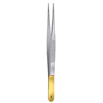 Пинцет анатомический, DUROGRIP, 145 мм, узкий конец, насечки на ручке BD154R