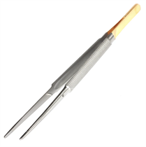 Пинцет анатомический TC Knurling Gold, 180 мм TW-KN2-gld