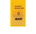 Barbed Broaches (Mani), ISO-0, 52 мм (12 шт.) - пульпоэкстракторы ручные 0001911376 - фото 448396