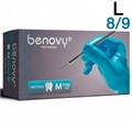 Перчатки Нитриловые Benovy L (8/9), 3г. 200шт. 1231912544 - фото 449001