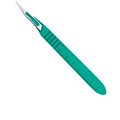 Скальпель №11 одноразовый стерильный с пластмассовой ручкой (1шт.), Ribbel 0001916160 - фото 451226