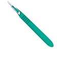 Скальпель №15 одноразовый стерильный с пластмассовой ручкой (1шт.), Ribbel 0001914546 - фото 451236