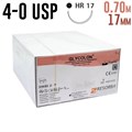 Гликолон 4-0 USP, 0.70 м 17 мм, 24 шт фиолетовый 1231915018 - фото 451407
