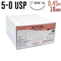 Гликолон 5-0 USP, 0.45 м 16 мм, 1 шт фиолетовый 1231915014 - фото 451422