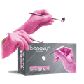 Перчатки нитриловые Nitrile (BENOVY) M (7-8) розовые, 50 пар DFE6PK38G83/SFE6PK3883/DFE6PK35HC83 - фото 457999
