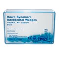 Клинья Sycamore Interdental Wedges, синие, 100 шт 822/50 - фото 458457