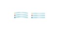 Матрицы Transparent Strips, желтые 100 мм х 6 мм, 100 шт. (KerrHawe). 690 - фото 461736
