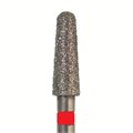 Бор алмазный 849 018 FG, красный, 5 шт. Форма: конус с закругленным концом 849F.FG.018 - фото 462906