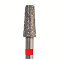 Бор алмазный 846 025 FG, красный, 5 шт. Форма: конус с плоским концом 846F.FG.025 - фото 462938