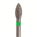 Бор алмазный 830 023 FG, зеленый, 5 шт. Форма: пламя 830G.FG.023 - фото 462949