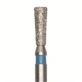 Бор алмазный 807 012 FG, синий, 5 шт. Форма: обратный конус с плоским концом 807.FG.012 - фото 463267