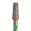 Бор алмазный 846 025 FG, зеленый, 5 шт. Форма: конус с плоским концом 846G.FG.025 - фото 463299
