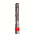 Бор алмазный 841F 012 FG, красный, 5 шт. Форма: цилиндр с закругленным концом 841F.FG.012 - фото 464038