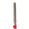 Бор алмазный 882 012 FG, красный, 5 шт. Форма: цилиндр с закругленным концом 882F.FG.012 - фото 464791