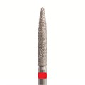 Бор алмазный 863 012 FG, красный, 5 шт. Форма: цилиндр с заостренным концом 863F.FG.012 - фото 464809