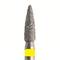 Бор алмазный 861 012 FG, желтый, 5 шт. Форма: цилиндр с заостренным концом 861EF.FG.012 - фото 464904