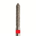 Бор алмазный 884F 012 FG, красный, 5 шт. Форма: цилиндр с заостренным концом 884F.FG.012 - фото 465109