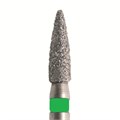 Бор алмазный 861EF.FG.014 зеленый, 5 шт. Форма: цилиндр с заостренным концом 861EF.FG.014 - фото 465751
