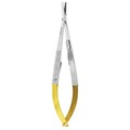 Иглодержатель микрохирургический c карбидовыми вставками, 14 см W0445-14TC - фото 466777