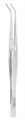 Пинцет анатомический изогнутый N1, 15 см Asa Lady W0602-1 - фото 467175