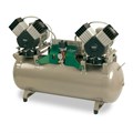 EKOM DK50 2X2V/110S/M - безмасляный компрессор для 4-х стоматологических установок с кожухом, с осушителем, с ресивером 110 л 4041020A6-402 - фото 471732