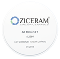 Заготовки диоксида циркония ZICERAM с оттенком А2 98,5 x14T, транслюцентные A298-5x14T - фото 478839