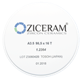 Заготовки диоксида циркония ZICERAM с оттенком А35 98,5 x16T, транслюцентные A3.598-5x16T - фото 478881