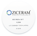 Заготовки диоксида циркония ZICERAM с оттенком А35 98,5 x18T, транслюцентные A3.598-5x18T - фото 478899