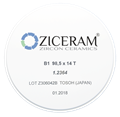 Заготовки диоксида циркония ZICERAM с оттенком В1 98,5 x14T, транслюцентные B198-5x14T - фото 478911