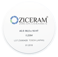 Заготовки диоксида циркония ZICERAM с оттенком A35 98,5 x16HT, супертранслюцентные A3.598-5x16HT - фото 479034