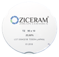 Заготовки диоксида циркония ZICERAM TZ 95 х10, белого цвета. TZ95x10 - фото 479124