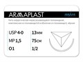 Нерассасывающаяся нитьARMAPLAST/Армапласт (4-0) 75 см - материал хирургический шовный стерильный с атравматической обратно-режущей иглой N4157513141-уп - фото 488880