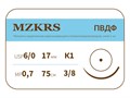 ПВДФ - хирургическая нить поливинилиденфторидная1738К1-Premium-6/0 (0.7)75 ПВДФ  хирургическая нить поливинилиденфторидная, MZKRS (Россия) 1738К1-6/0-0-7)75-ПВДФ - фото 494293
