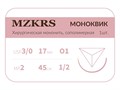 Монк моноквик - хирургическая мононить сополимерная1712О1 Premium-3/0 (2)45 МОНК МОНОКВИК хирургическая мононить, сополимерная, MZKRS (Россия) 1712О1-3/0-(2)45--МОНК - фото 495098