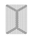 Титановая сетка (мембрана) с каркасом, 15х21х0.1 мм, шестигранная ячейка 0.36 ммHM-01-11 Стоматологическая титановая сетка уcиленная (шестигранник), Mr.Curette Tech, Южная Корея HM-01-11 - фото 495183