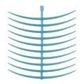 Кламмеры восковые ГЕО кольцевые (GEO ring clasps), комплект 10 пластин, арт: 688-3005 688-3005 - фото 495519