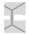 Титановая сетка (мембрана) с каркасом, 21х30х0.1 мм, шестигранная ячейка 0.36 ммHM-01-03 Титановая сетка уcиленная (шестигранник), Mr.Curette Tech, Южная Корея HM-01-03 - фото 496115