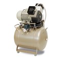 EKOM DK50 2V/50/M - безмасляный компрессор для 2-x стоматологических установок без кожуха, с осушителем, с ресивером 50 л 4062010A5-100 - фото 497389