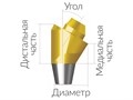 ASA55303018N  Винтовой угловой абатмент без шестигранника, диаметр 5.5 мм, Dentium (Ю.Корея) ASA55303018N - фото 499860