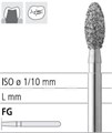 Боры стоматологические алмазные FG 379/023, синий, 6шт. ISO код 314277524023, арт: FG8250/6 FG8250/6 - фото 500694