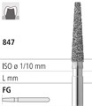 Боры стоматологические алмазные FG 847/012, 6шт. ISO код 314172524012, арт: FG116/6 FG116/6 - фото 500703