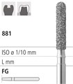 Боры стоматологические алмазные FG 881/010, зеленый, 6шт. ISO код 314141534010, арт: FG309/6 C FG309/6C - фото 500818