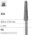 Боры стоматологические алмазные FG 856/016, зол., 6шт. ISO код 314198514016, арт: FGD18/6 GB FGD18/6GB - фото 500849